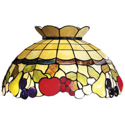 Paralume Tiffany In Vetro Decorato Multicolor d. 55Cm