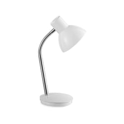 Perenz - Lampada Da Scrivania Moderna Play Metallo Cromo Bianco 1 Luce E14