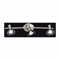 Collezione Disco ILLUMINA LED Faretto moderno a 3 luci con metallo in finitura cromo spazzolato e plastica con diffusori orie ...