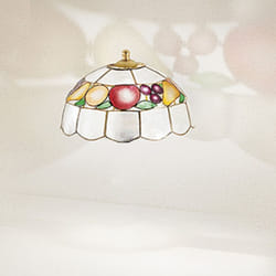 Paralume Madreperla Decorato Multicolor d. 22Cm