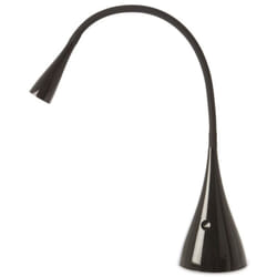 Perenz - Lampada Da Scrivania Contemporanea Snake Acrilico Nero Led 3W 3000K