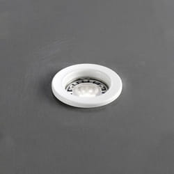 Perenz - Faretto Da Incasso Contemporaneo Oasis Metallo Bianco Vetro 1 Luce Gu10