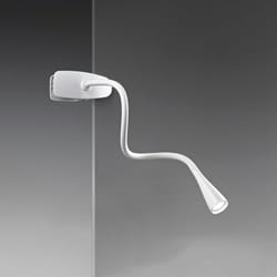 Perenz - Lampada Da Scrivania Contemporanea Clip Snake Acrilico Bianco Led 3W 3000K