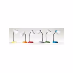 Lampada da tavolo in plastica colore azzurro Tipologia di lampadina non inclusa atacco E27 max 15W Dimensioni: 42 cm di altez ...