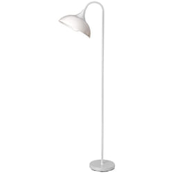 Perenz - Piantana Contemporanea Swan Metallo Bianco Acrilico 1 Luce E27
