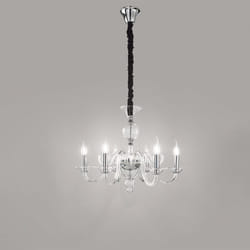 Perenz - Lampadario Classico Bougie Metallo Trasparente 6 Luci E14