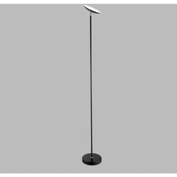Perenz - Piantana Moderna Febe Metallo Nero Vetro Led 18W 3000K