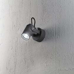 Perenz - Applique Da Esterno Moderna Walker Metallo Grigio Grafite Vetro Gu10