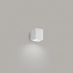 Perenz - Applique Cubica Da Esterno Moderno Quarondo Metallo Bianco Vetro Gu10