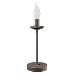 Perenz - ducale Lumetto 1 luce in metallo verniciato tortora senza paralume attacco E14