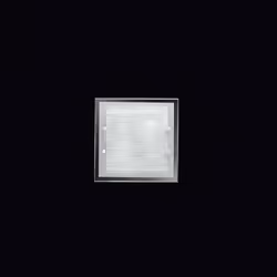 Collezione FRAME CORNICI DI LUCE CHE ARREDANO Plafoniera in vetro striato e metallo verniciato a polvere, dal design moderno  ...