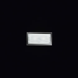 Perenz - Applique Contemporanea Frame Vetro Bianco Satinato 2 Luci E14