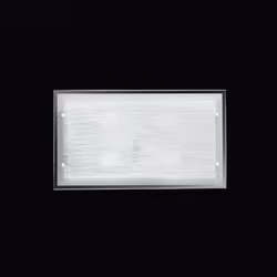 Collezione FRAME CORNICI DI LUCE CHE ARREDANO Plafoniera in vetro striato e metallo verniciato a polvere, dal design moderno  ...