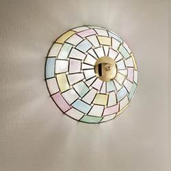 Plafoniera Tiffany Madreperla Madreperla Multicolor Fantasia 2 Luci E27