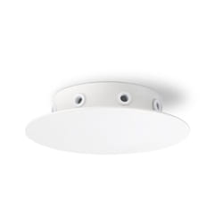 Rosone Multicavo 8 Fori In Metallo Bianco Opaco D15Cm