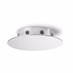 Collezione Ampolla COMBINA IL TUO STILE Rosone multicavo 8 fori in metallo verniciato a polvere colore cromo lucido diametro  ...