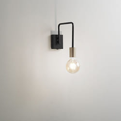 Perenz - Applique Industrial-Minimal-Nordico Vector Metallo Nero 1 Luce E27