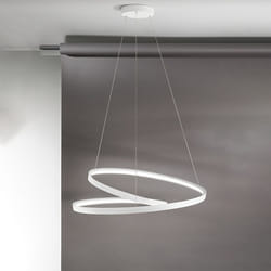 Perenz - Sospensione Moderna Ritmo Metallo Bianco Acrilico Led 70W 3000K