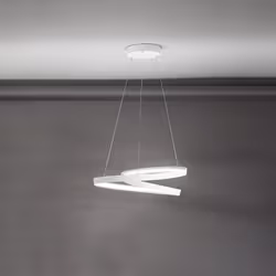 Collezione Ritmo LA LAMPADA CHE SEGUE IL TUO RITMO Sospensione elegante realizzata in metallo e alluminio verniciato di color ...