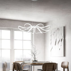 Perenz - Sospensione Moderna Blossom Metallo Bianco Acrilico Led 110W 3000K