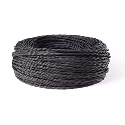 Collezione Accessori CONNESSIONE AFFIDABILE Cavo elettrico di 50 metri, con sezione 2x. 75mm e colore nero intrecciato. Il ca ...