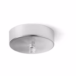 Collezione Ampolla COMBINA IL TUO STILE Rosone 1 foro in metallo verniciato a polvere colore cromo spazzolato diametro 10cm e ...
