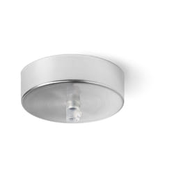 Rosone In Metallo Cromo Spazzolato D10Cm