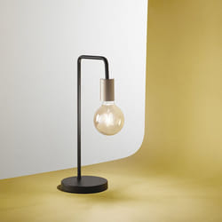 Perenz - Lampada Da Scrivania Industrial-Minimal-Nordico Vector Metallo Nero 1 Luce E27