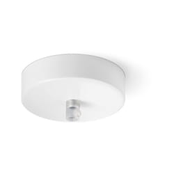 Rosone In Metallo Bianco Opaco D10Cm