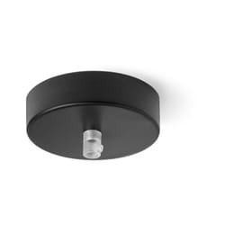 Rosone In Metallo Nero Opaco D10Cm