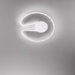 Collezione Circuit LA LAMPADA CHE TI ABBRACCIA Plafoniera dal colore bianco, è una soluzione ideale per l'illuminazione di am ...