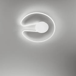 Perenz - Plafoniera Moderna Circuit Metallo Bianco Acrilico Led 48W 3000K