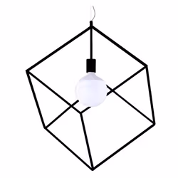 Sospensione Perenz Cube 1xE27 max 40W nero - 6693N Sospensione in metallo con altezza regolabile verniciato a polvere -Colore ...