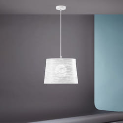 Perenz - Sospensione Contemporanea Slot Metallo Bianco 1 Luce E27