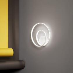 Perenz - Applique Moderna Ritmo Metallo Bianco Acrilico Led 28W 3000K