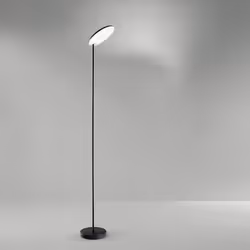 Collezione Ophelia LA LAMPADA CHE TI INCANTA Piantana realizzata in metallo verniciato nero, ha una forma slanciata e una bas ...