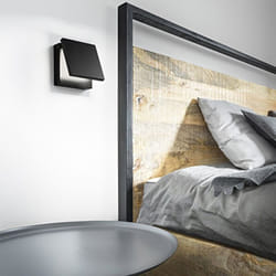 Perenz - Applique Contemporanea Secret Metallo Nero Acrilico Led 10W 3000K
