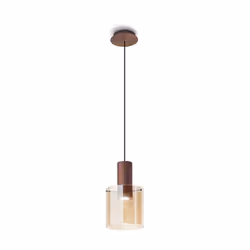 Collezione Hugo LA SOSPENSIONE CHE RIFLETTE IL TUO STILE Sospensione elegante struttura in alluminio in oro spazzolato con pa ...