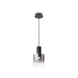 Sospensione Contemporanea Hugo Metallo Nero 1 Luce