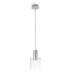 Perenz - Sospensione Contemporanea Hugo Metallo Trasparente 1 Luce