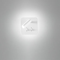 Perenz - Applique Contemporanea Plug Metallo Bianco Acrilico Led 6W 3000K
