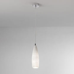 Perenz - Lampadario In Metallo Contemporaneo Flut Bianco 1 Luce E27