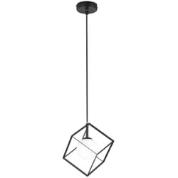Sospensione Contemporanea Cube Metallo Nero 1 Luce G9