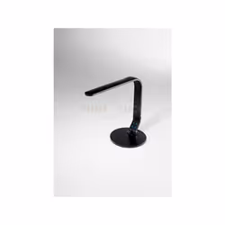 Lampada da tavolo orientabile in plastica colore nero opaco, diffusorein acrilico satinato, funzione di spegnimento dopo 30 m ...