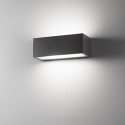 Perenz - Applique Da Esterno Contemporaneo Step Alluminio Grigio Grafite 2 Luci E27