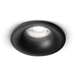 Perenz - Faretto Incasso Tondo Moderno Oasis Alluminio Nero 1 Luce Gu10
