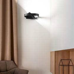 Perenz - Applique Moderna Belt Metallo Nero Acrilico Led 6W 3000K