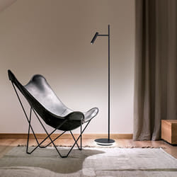 Perenz - Piantana Moderna Gambo Metallo Nero Acrilico Led 6W 3000K