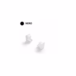 Tappo di chiusura per sistema binario, colore nero opaco.