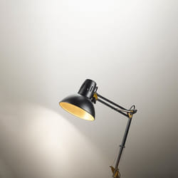 Perenz - Lampada Da Scrivania Moderna Arc Metallo Nero e Oro 1 Luce E27